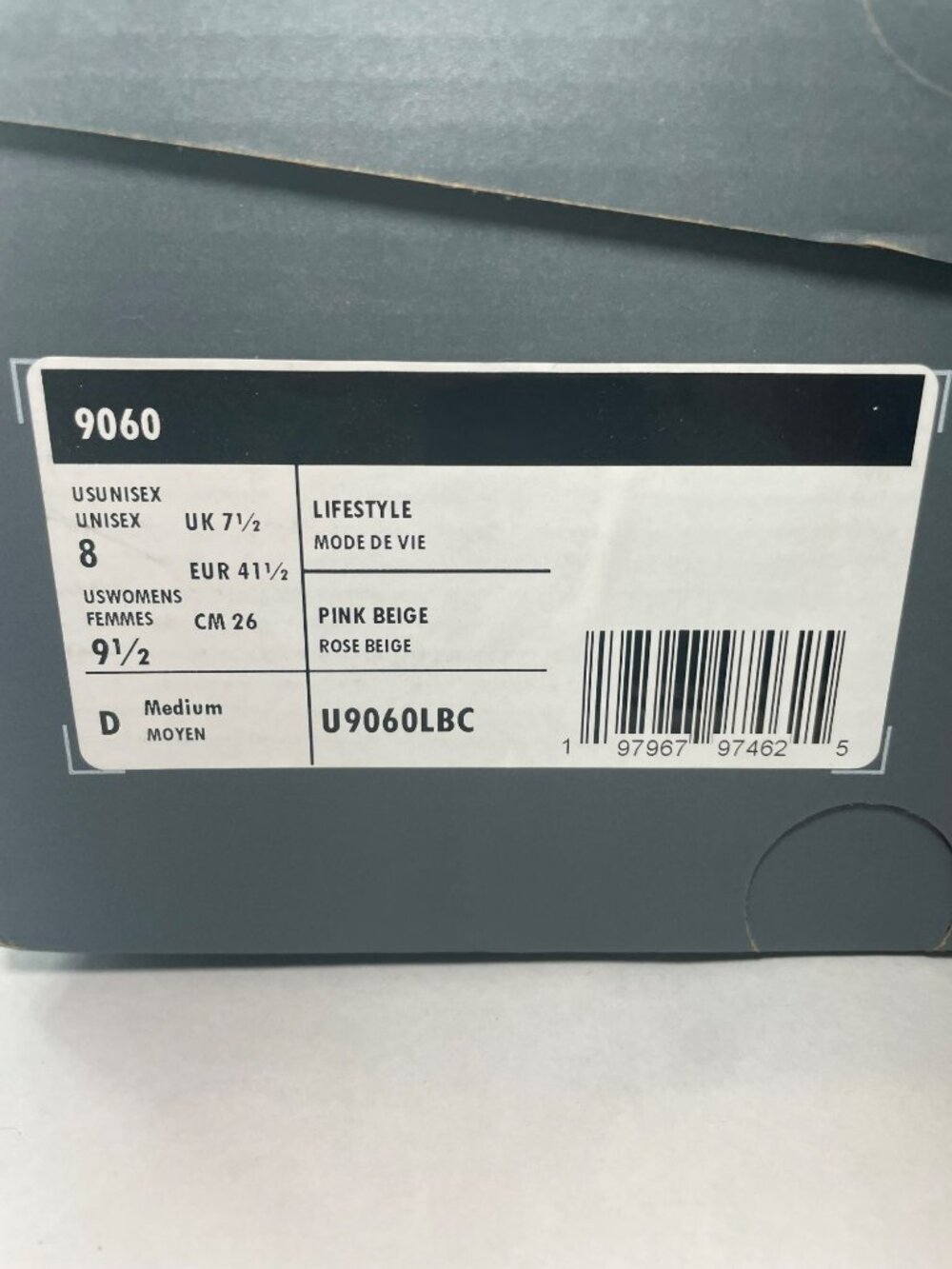 New Balance 9060 Lifestyle Shoes Pink Beige Suede Women's Size 9.5 MSRP$160 NIB - Picture 6 of 9